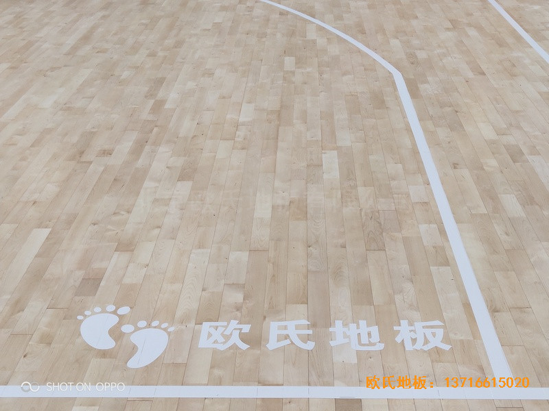 西寧世紀職業技術學?；@球館運動地板鋪設案例4